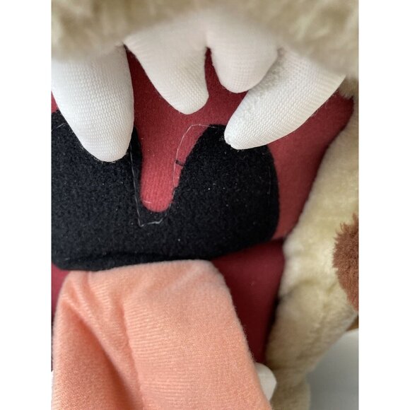 Vintage Large Tazmanian Devil Looney Tunes Plush, Toy, Mouth Open, Cartoon 13.5” - Picture 6 of 12